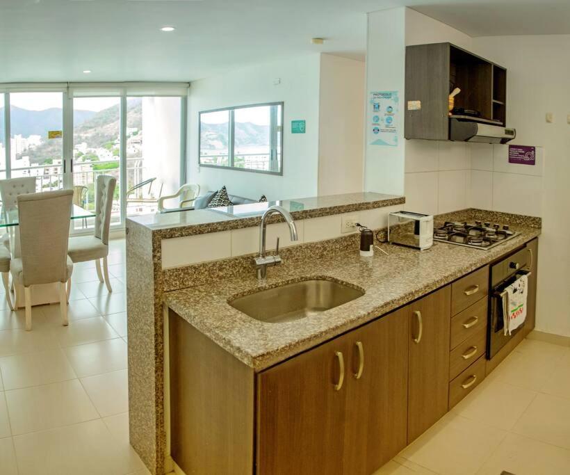 Apartamento Con Vista Al Mar Rodadero Santa Marta